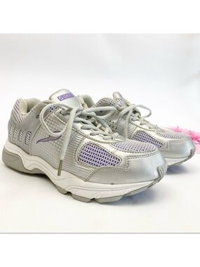 G-Defy Gravity Defyer Athletic Running Walking Shoes Sneakers: Grey/Purple/White